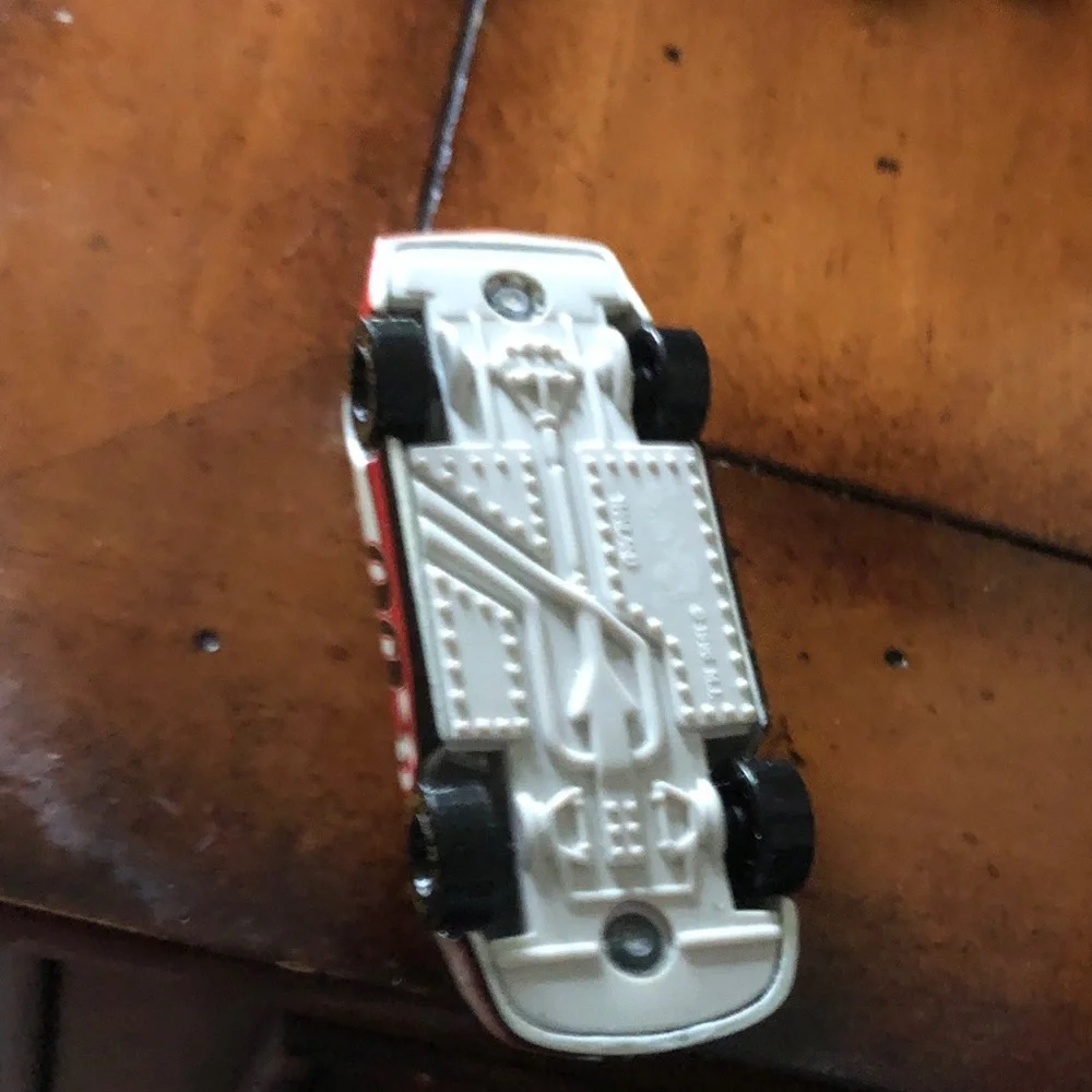 Die-cast Race Car Toy - White, Black & Red